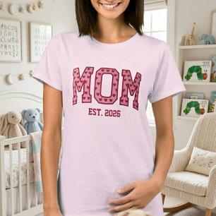T-shirt Cœur qui rougit Maman Est Année Conception de lett