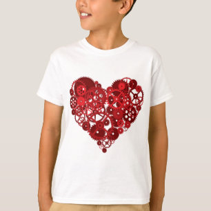 T-shirt Coeur Red Gears
