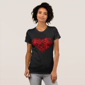 T-shirt Coeur Red Gears (Devant entier)