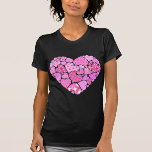 T-shirt Coeur rose