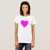 T-SHIRT COEUR ROSE (Devant entier)