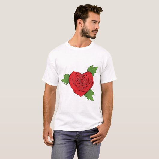 T-shirt Coeur rose (Devant entier)