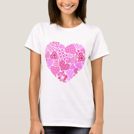 T-shirt Coeur rose (Devant)
