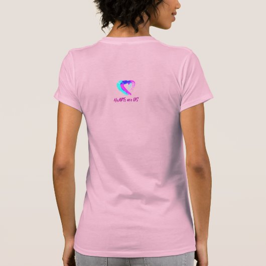 T-shirt Coeur rose (Dos)