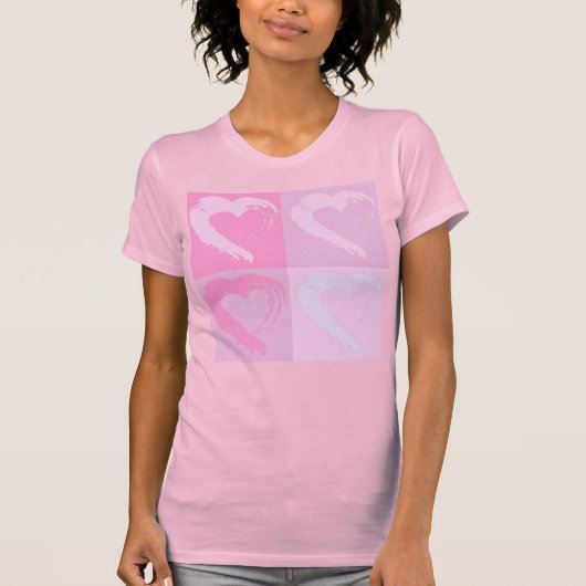 T-shirt Coeur rose (Devant)
