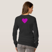 T-shirt COEUR, rose blanc (Dos entier)
