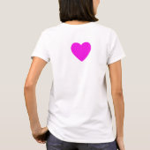 T-shirt COEUR, rose blanc (Dos)