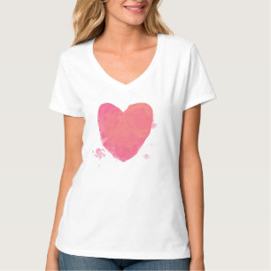 T-shirt Coeur rose mou