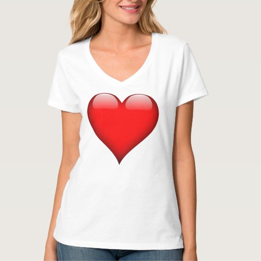 T-shirt Coeur rouge (Devant)