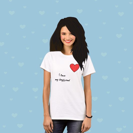 T-shirt Coeur rouge