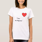T-shirt Coeur rouge (Devant)