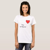 T-shirt Coeur rouge (Devant entier)