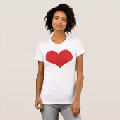 T-shirt Coeur rouge (Devant entier)