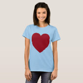 T-shirt coeur rouge (Devant entier)