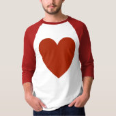 T-shirt Coeur rouge clair (Devant)