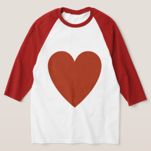 T-shirt Coeur rouge clair