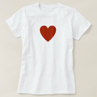 T-shirt Coeur rouge clair