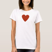 T-shirt Coeur rouge clair (Devant)