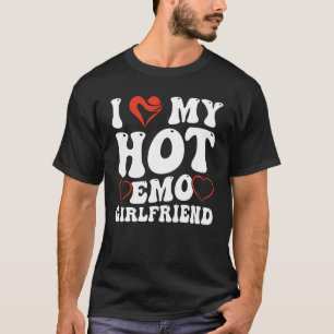 T-shirt Coeur Rouge Eboy Egirl Funny J'Aime Ma Hot Emo Gir
