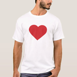 T-shirt Coeur rouge simple