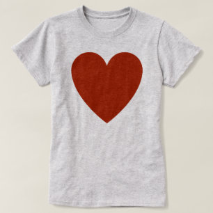 T-shirt Coeur rouge simple