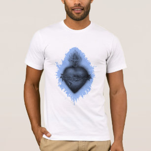 T-shirt Coeur sacré bleu