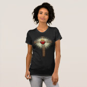T-shirt Coeur sacré de croix de Jésus (Devant entier)