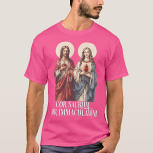 T-shirt Coeur Sacré De Jésus Et Coeur Immaculé De Marie