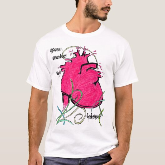 T-shirt Coeur saignant (Devant)