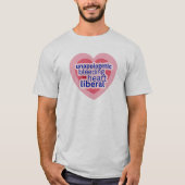 T-shirt Coeur saignant sans excuses Parti libéral démocrat (Devant)