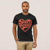 T-shirt Coeur San Francisco (Devant entier)