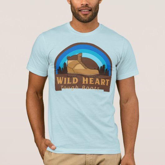 T-shirt Coeur sauvage, Bottes rudes (Devant)