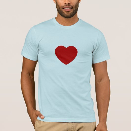 T-shirt coeur solide (Devant)
