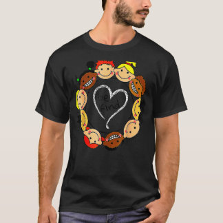 T-shirt Coeur Soyez Gentil Répandu Douceur Anti-Intimidati