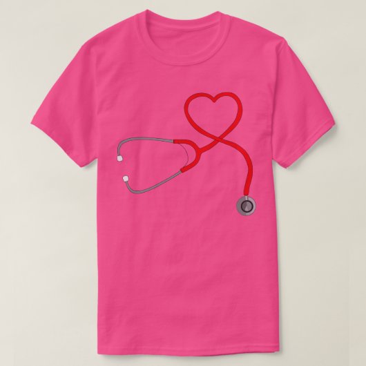 T-shirt Coeur stéthoscope 7 (Design devant)