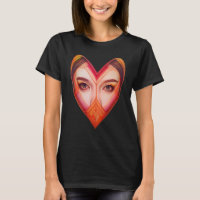 Coeur stylisé avec de beaux yeux - Saint Valentin