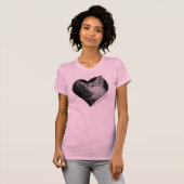 T-shirt Coeur T de corgi (Devant entier)