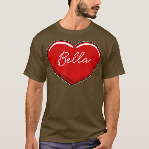 T-shirt Coeur tiré à la main Bella - Coeurs de prénom J'ai