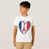 T-shirt Coeur Tour Eiffel (Devant entier)