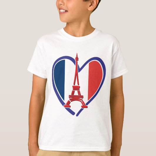 T-shirt Coeur Tour Eiffel (Devant)