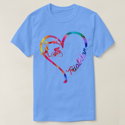 T-shirt Coeur triathlon (Design devant)