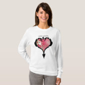 T-shirt coeur tribal (Devant entier)