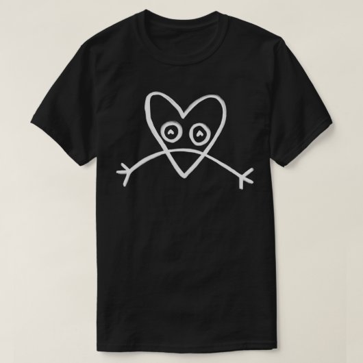 T-shirt coeur triste (Design devant)