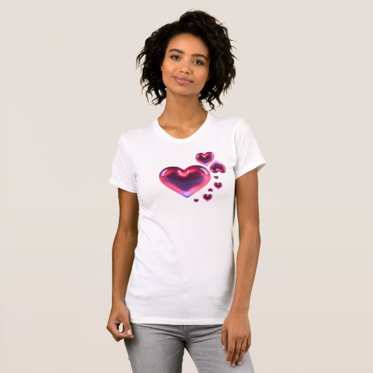 T-shirt Coeur Valentines (Devant entier)