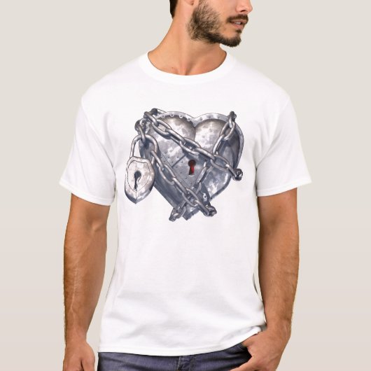 T-shirt Coeur verrouillé (Devant)