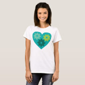 T-shirt Coeur vert (Devant entier)