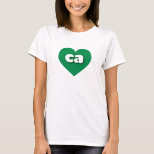 T-shirt Coeur vert de Californie - J'aime ca