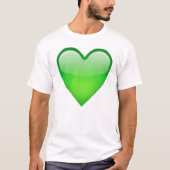 T-shirt Coeur vert - Emoji (Devant)