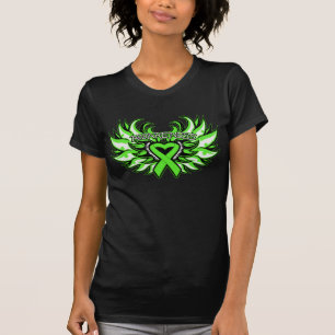T-shirt Coeur Wings.png de conscience de dystrophie