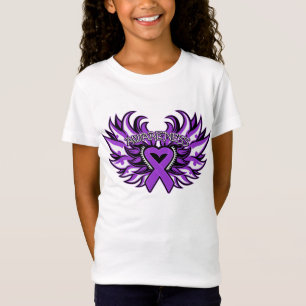 T-Shirt Coeur Wings.png de conscience de maladie de Crohn